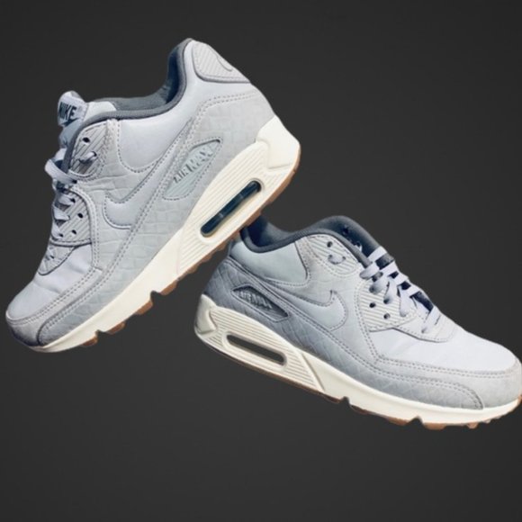 (SOLD-eb) Nike Air Max 90 • Premium Wolf Grey - Picture 6 of 9
